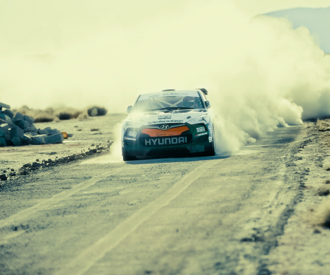 Hyundai Veloster Rally Car wallpaper 480x400