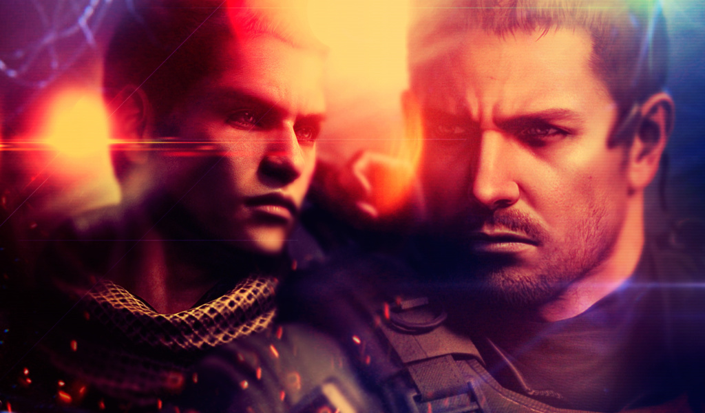 Sfondi Resident Evil 6, Chris Redfield & Piers Nivans 1024x600