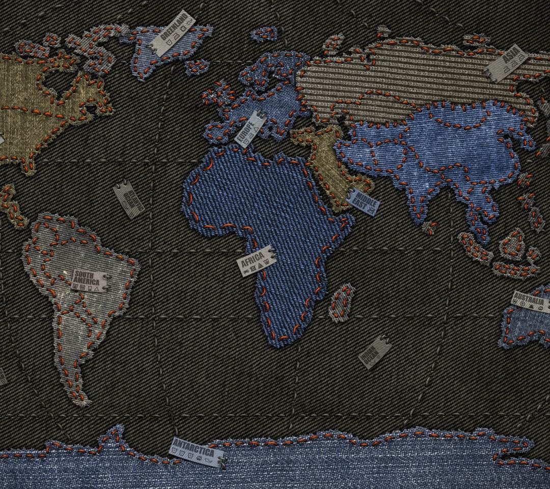 Screenshot №1 pro téma Jeans World Map 1080x960