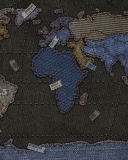 Jeans World Map wallpaper 128x160