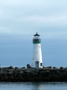Fondo de pantalla White Lighthouse 132x176