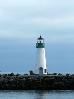 White Lighthouse wallpaper 240x320