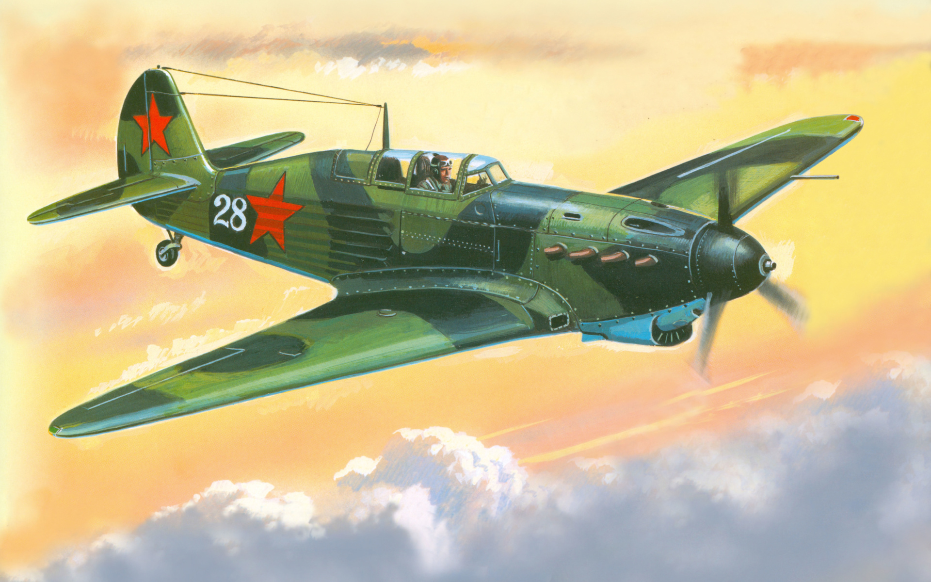 Yakovlev Yak 7 Fighter wallpaper 1920x1200