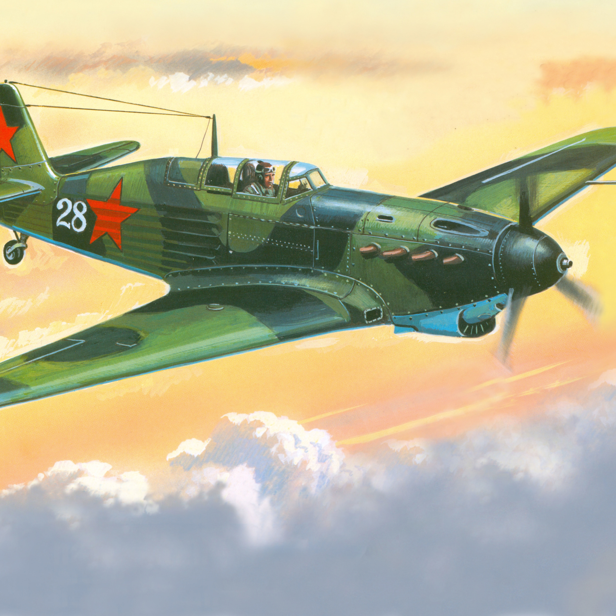 Fondo de pantalla Yakovlev Yak 7 Fighter 2048x2048