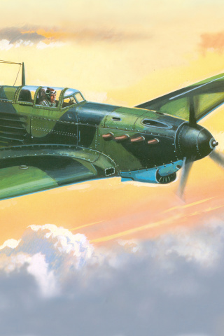 Das Yakovlev Yak 7 Fighter Wallpaper 320x480