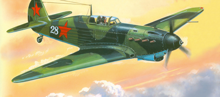 Обои Yakovlev Yak 7 Fighter 720x320