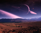 Das Planets In Sky Wallpaper 176x144