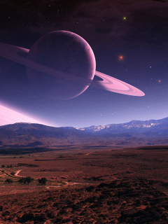 Planets In Sky wallpaper 240x320