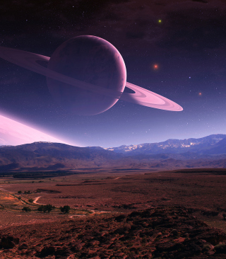 Planets In Sky - Obrázkek zdarma pro 128x160