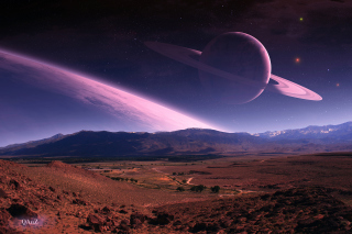 Planets In Sky - Obrázkek zdarma pro Samsung Galaxy Note 2 N7100