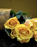 Sfondi Melancholy Yellow roses 128x160