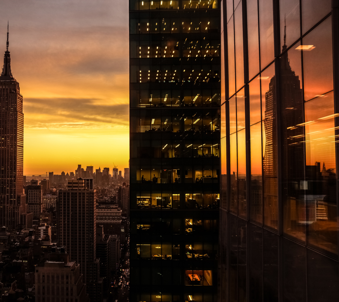 Fondo de pantalla Manhattan Skyscrappers 1080x960