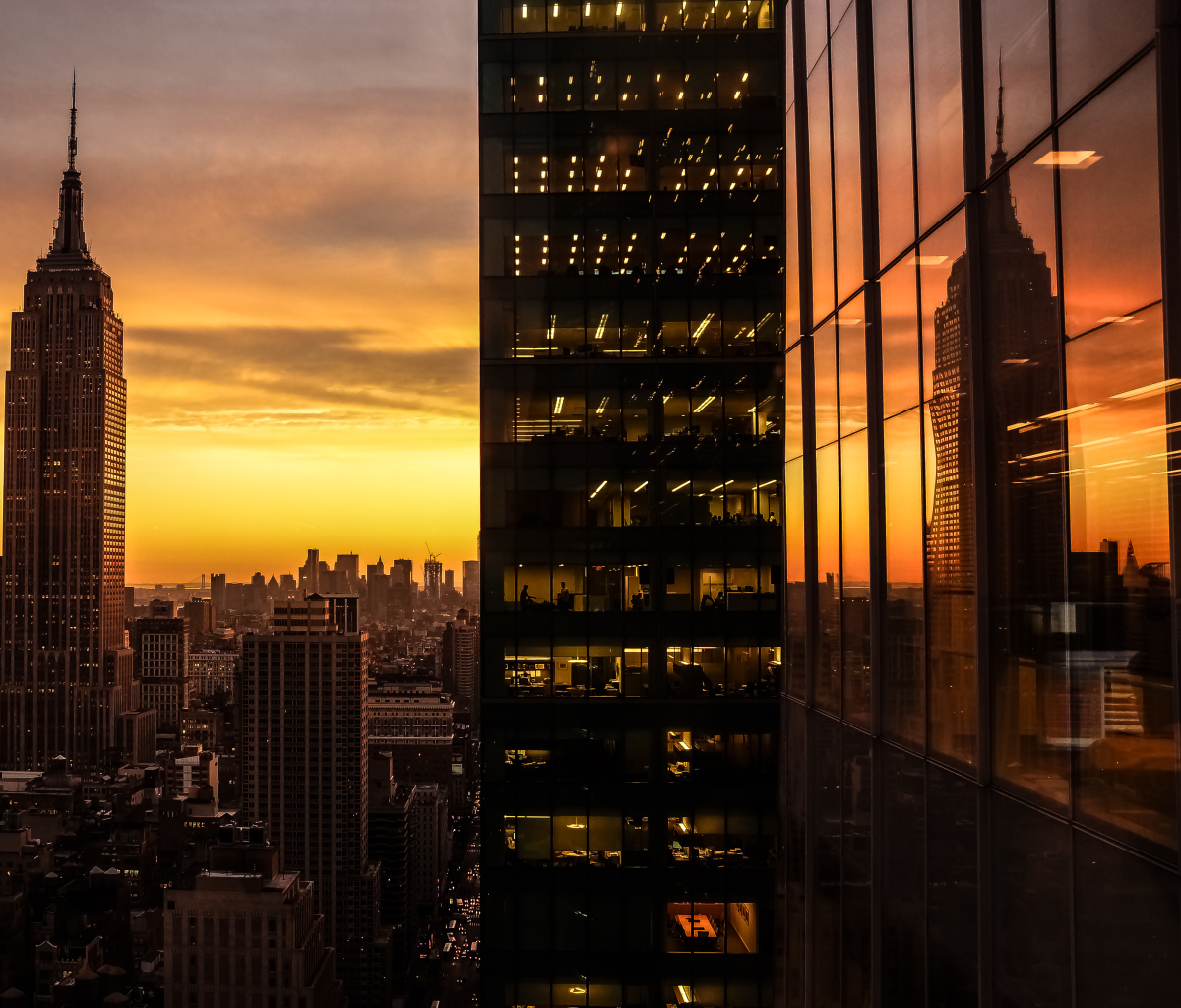 Sfondi Manhattan Skyscrappers 1200x1024