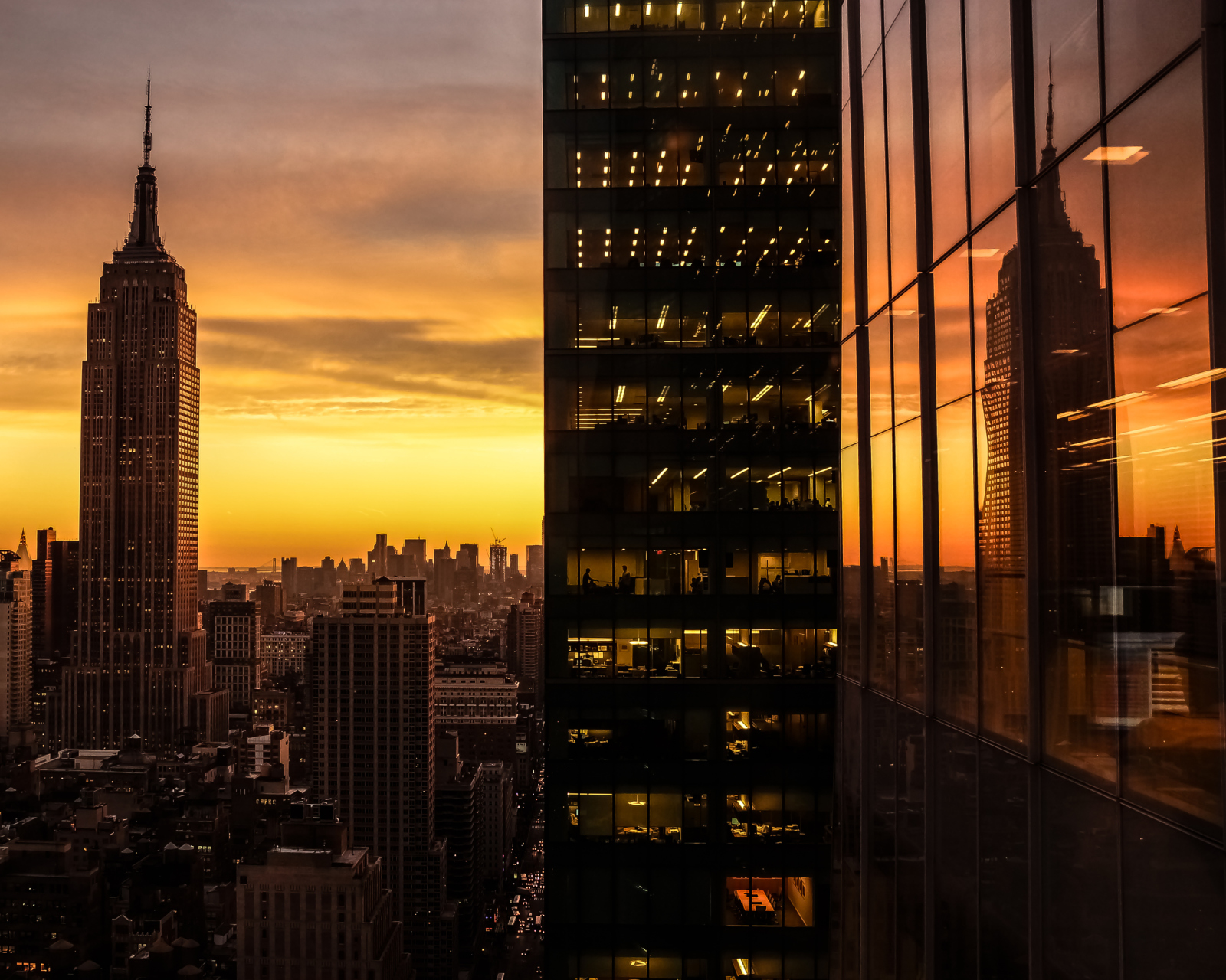 Fondo de pantalla Manhattan Skyscrappers 1600x1280