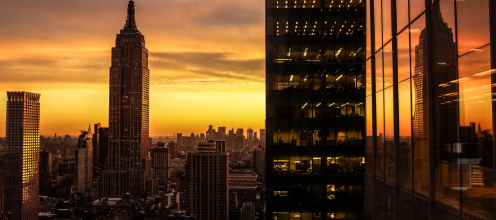 Screenshot №1 pro téma Manhattan Skyscrappers 720x320