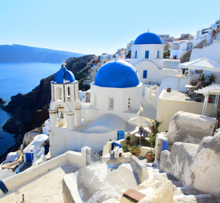 Greece, Santorini papel de parede para celular para iPad 2