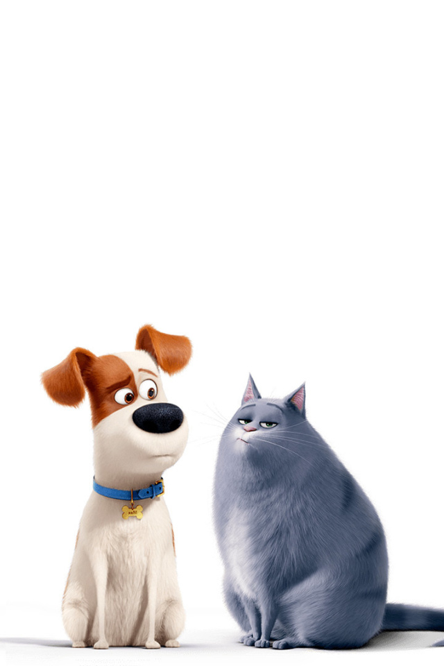 Fondo de pantalla The Secret Life of Pets Max and Chloe 640x960