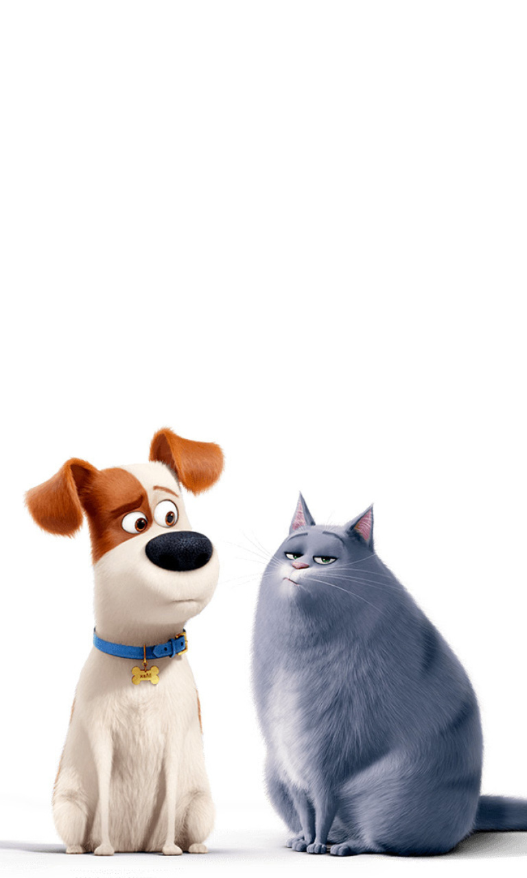 Sfondi The Secret Life of Pets Max and Chloe 768x1280