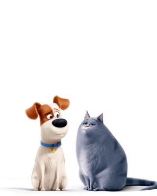 Kostenloses The Secret Life of Pets Max and Chloe Wallpaper für Nokia Asha 306