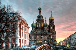 Church In Saint-Petersburg Background for Android, iPhone and iPad