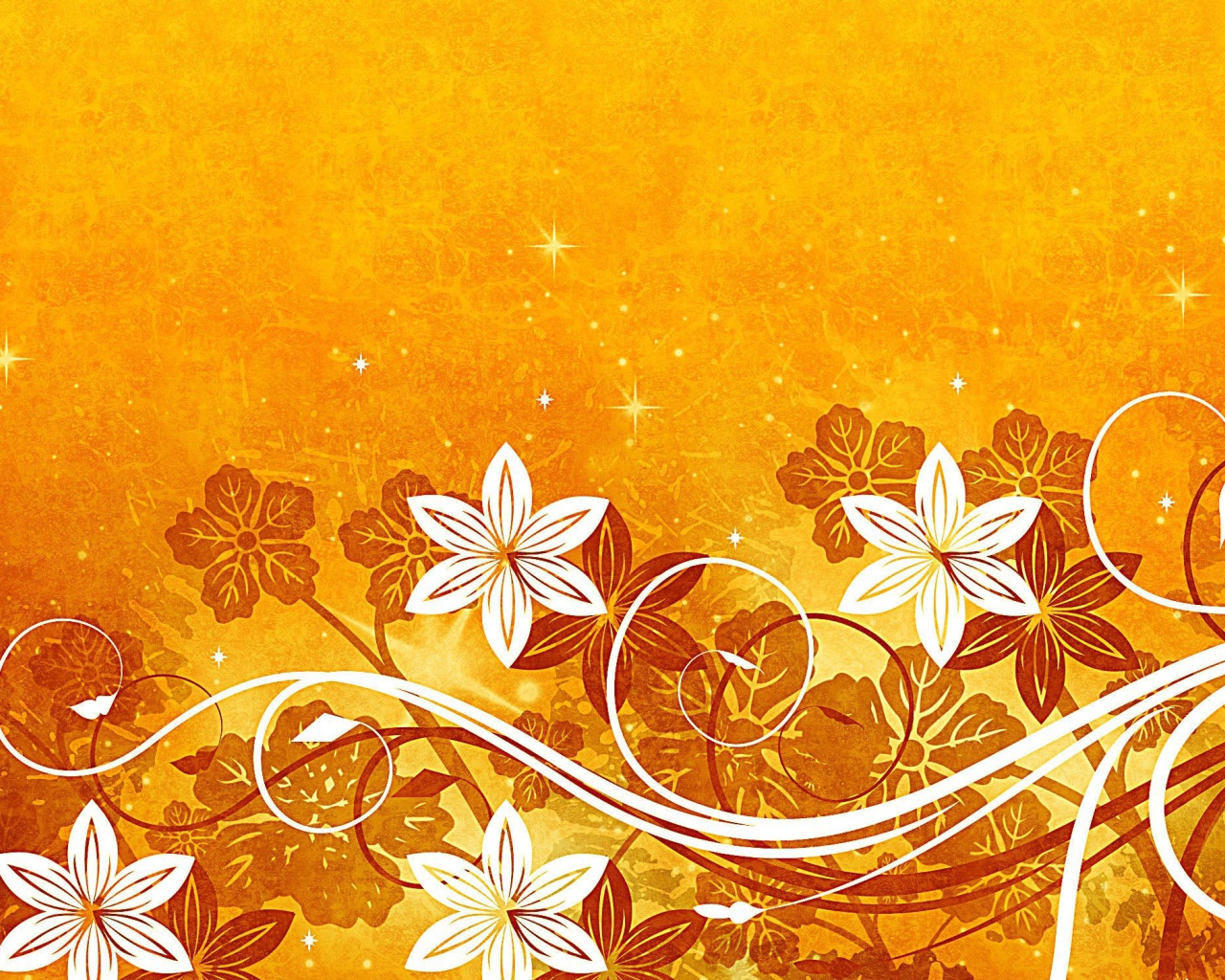 Das Yellow Patterns Wallpaper 1280x1024