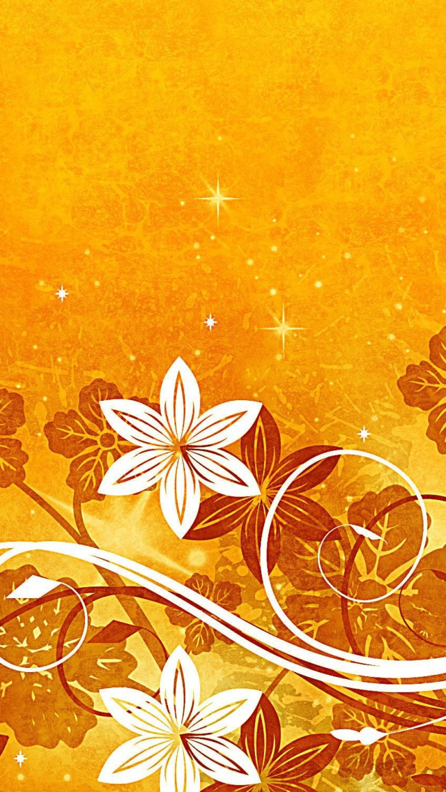 Screenshot №1 pro téma Yellow Patterns 640x1136