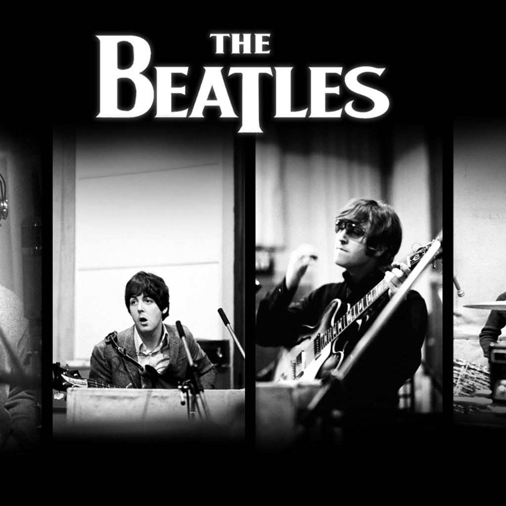 Обои Beatles: John Lennon, Paul McCartney, George Harrison, Ringo Starr 1024x1024