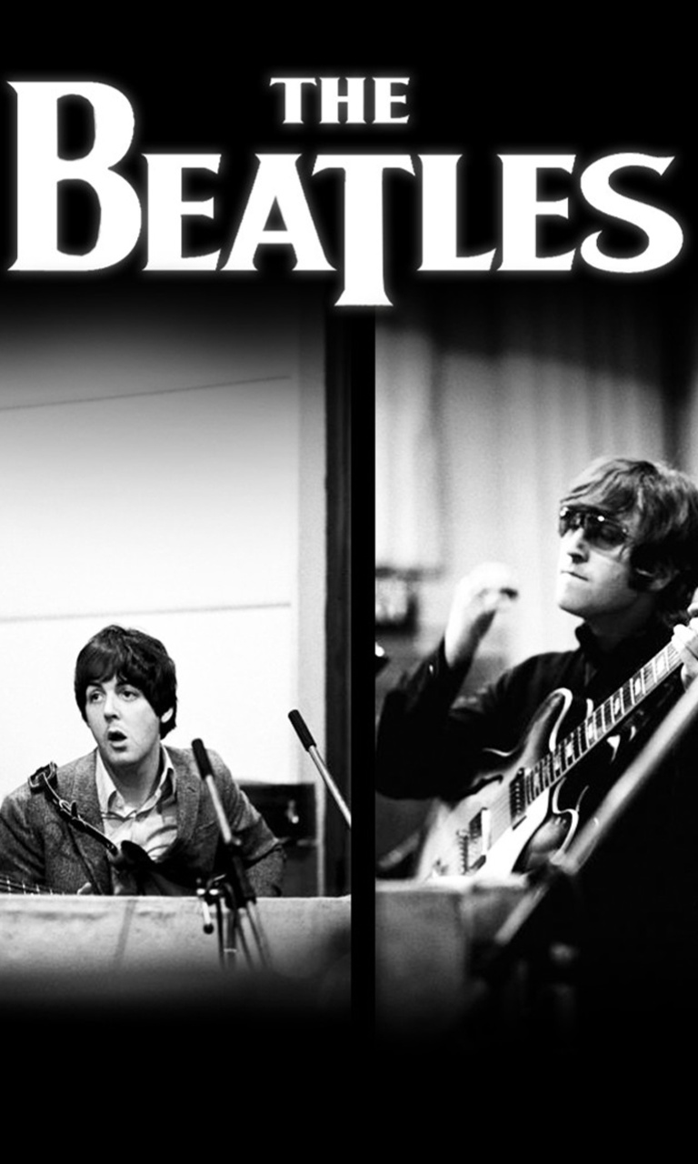 Beatles: John Lennon, Paul McCartney, George Harrison, Ringo Starr wallpaper 768x1280