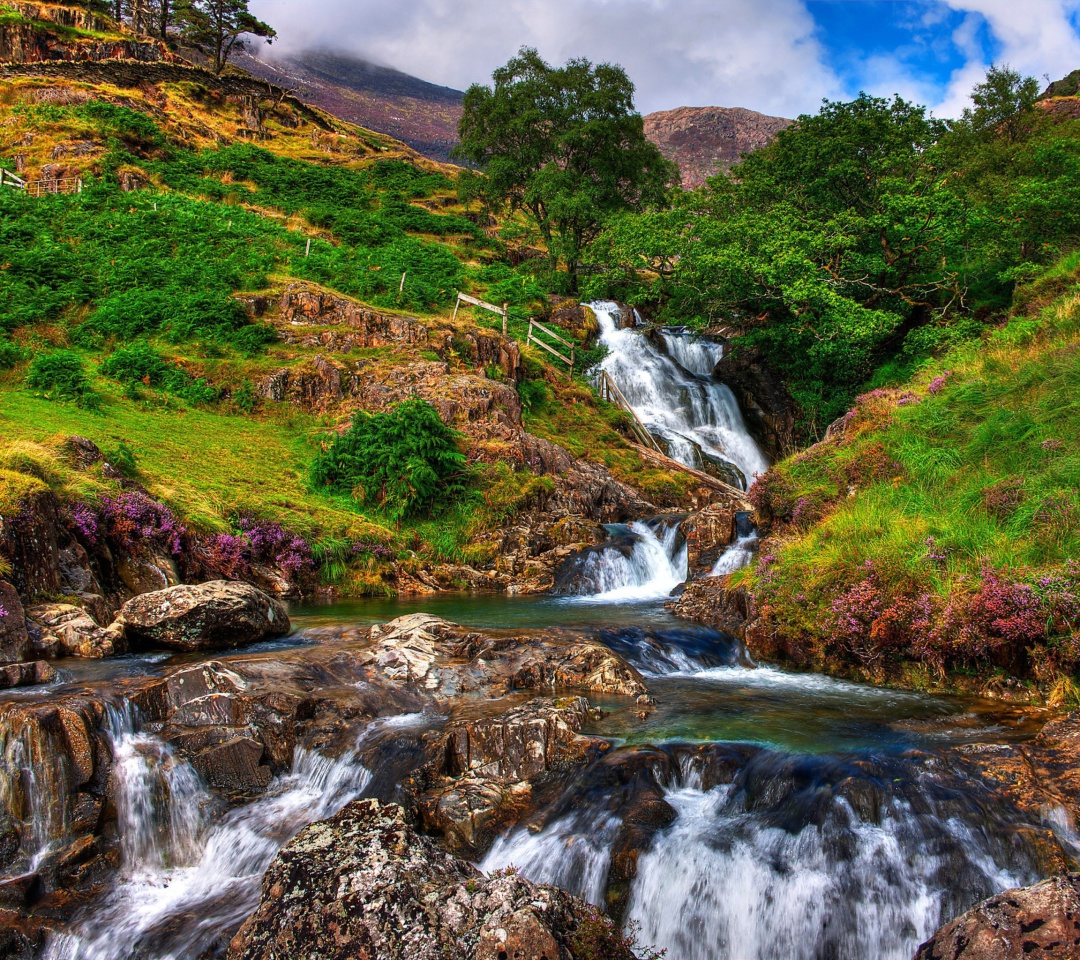 Das Snowdonia National Park in north Wales Wallpaper 1080x960