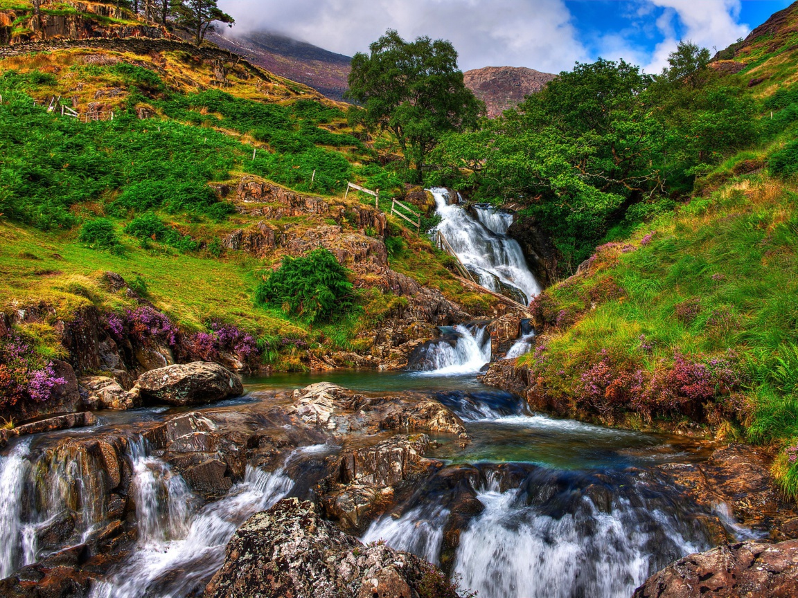 Das Snowdonia National Park in north Wales Wallpaper 1152x864