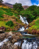 Fondo de pantalla Snowdonia National Park in north Wales 128x160