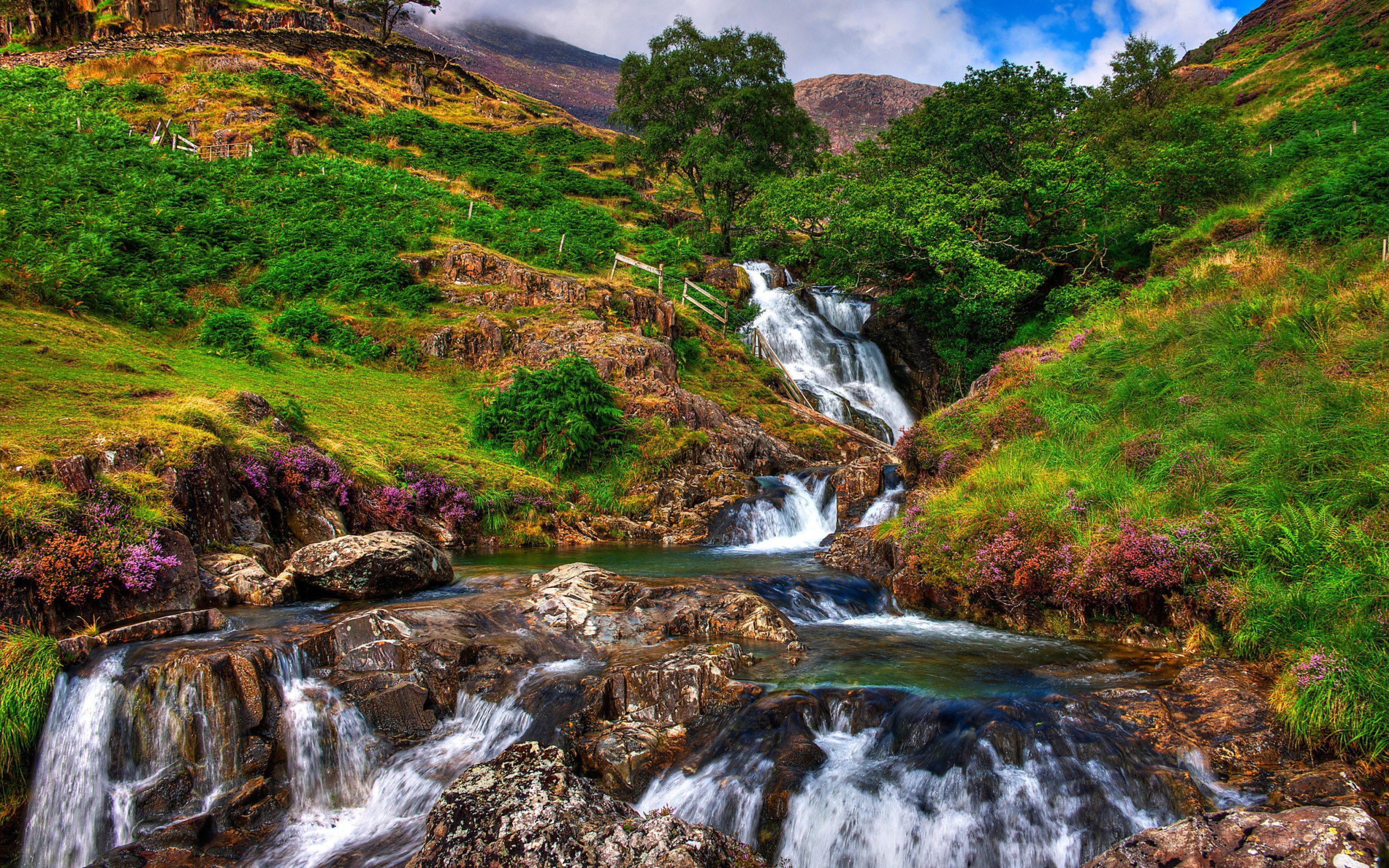 Обои Snowdonia National Park in north Wales 2560x1600