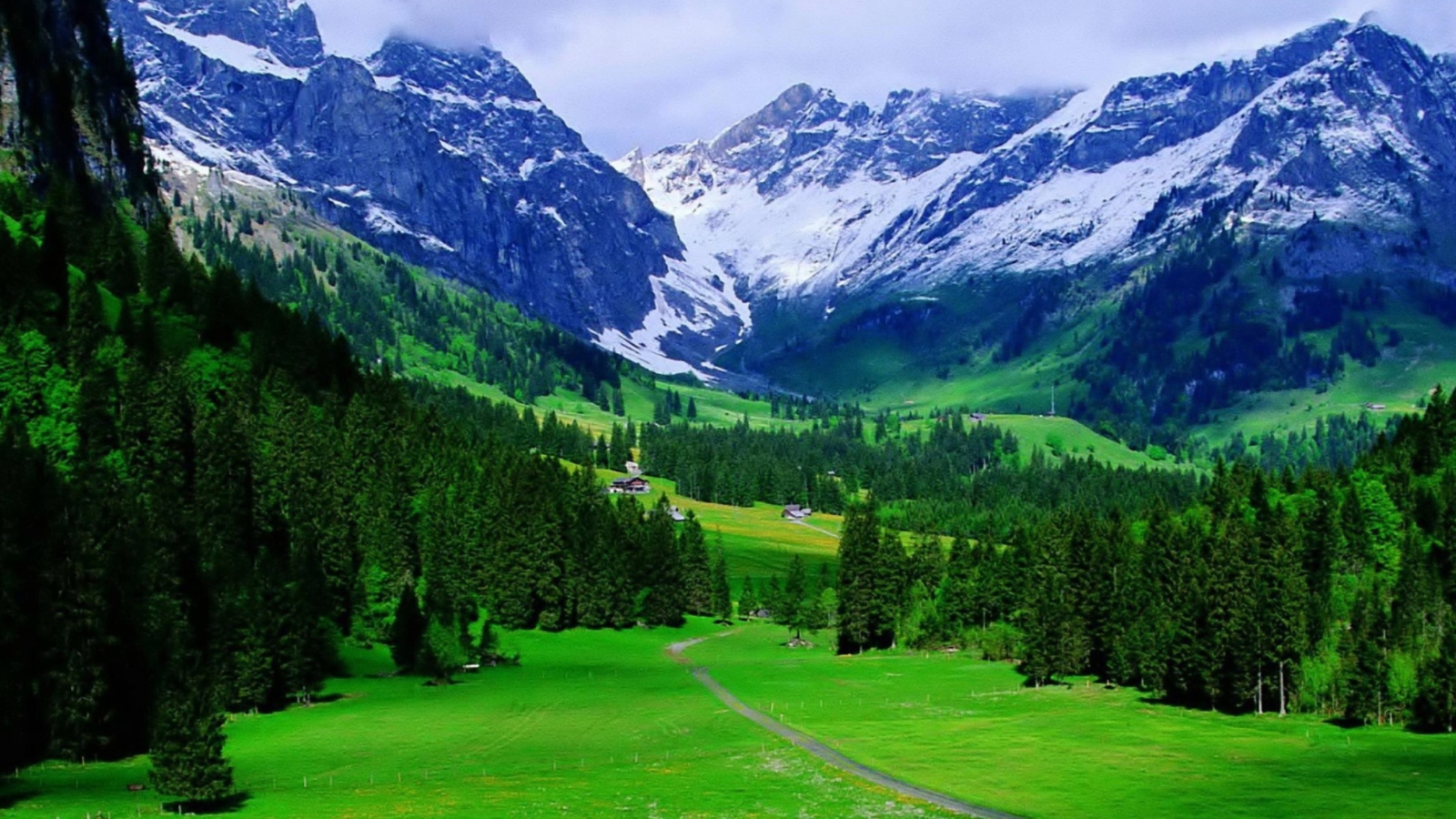 Screenshot №1 pro téma Alps Mountain 1600x900