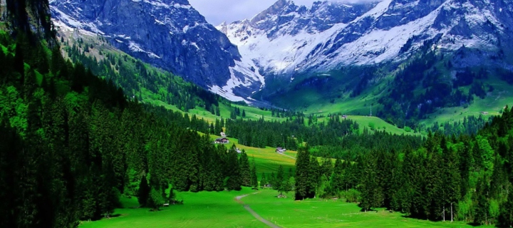 Das Alps Mountain Wallpaper 720x320