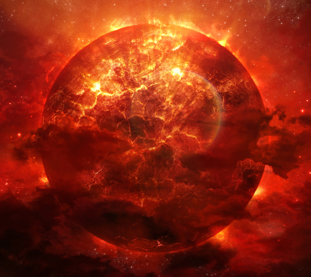 Planet Explosion wallpaper 1080x960