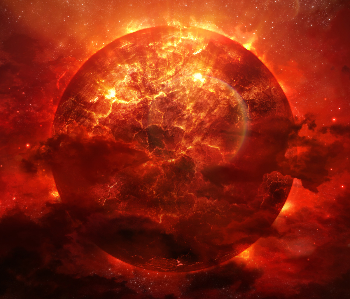 Das Planet Explosion Wallpaper 1200x1024