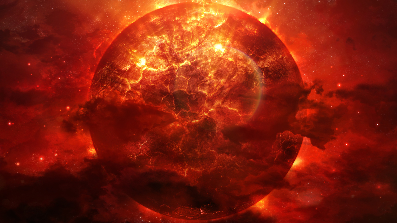 Das Planet Explosion Wallpaper 1600x900