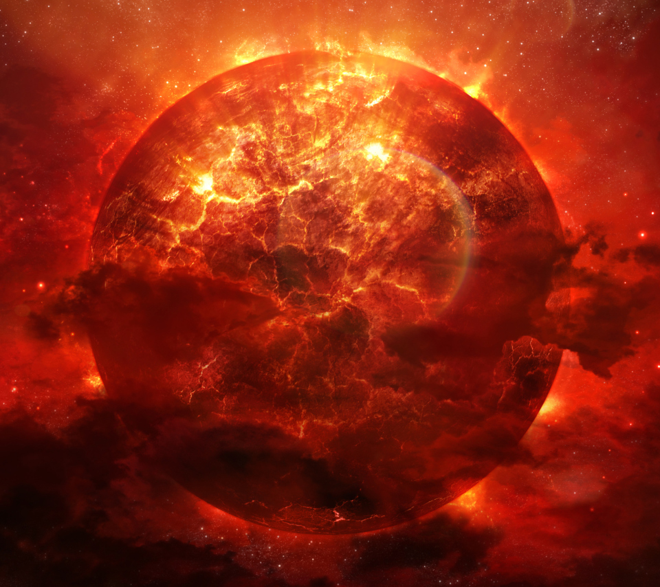 Das Planet Explosion Wallpaper 960x854