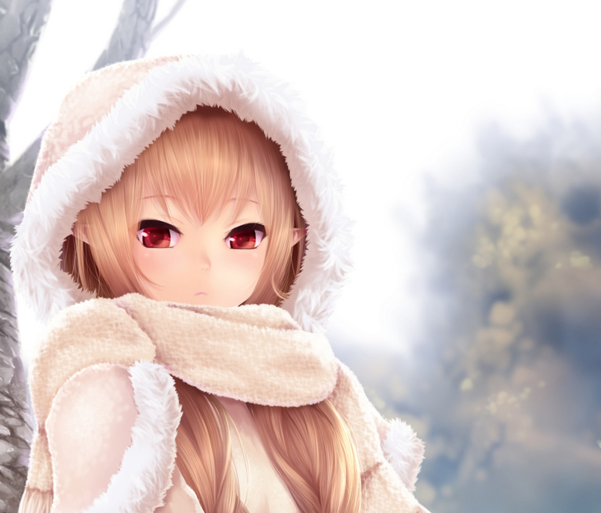 Winter Anime Girl screenshot #1 1200x1024