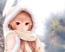 Screenshot №1 pro téma Winter Anime Girl 220x176