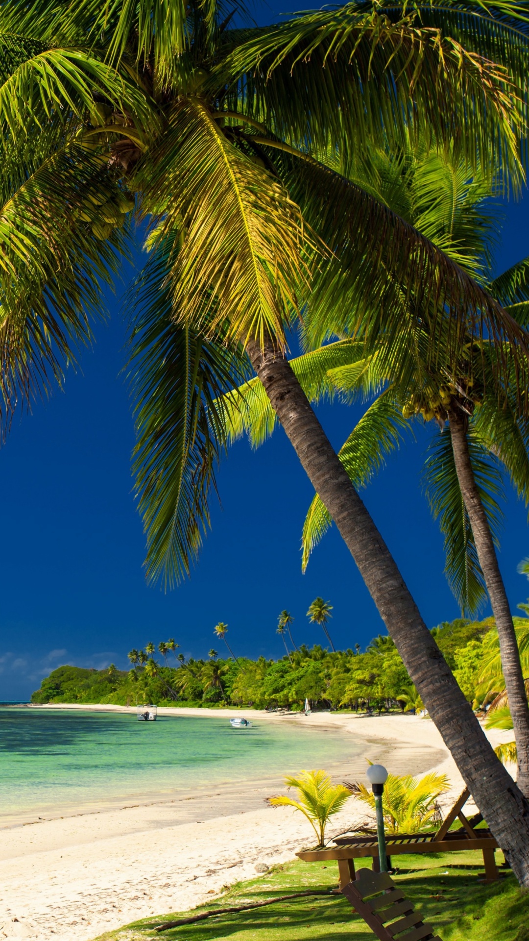 Sfondi Paradise Coast Dominican Republic 1080x1920