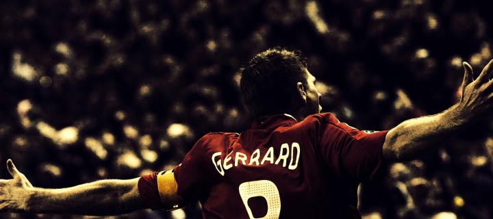 Fondo de pantalla Steven Gerrard Football 720x320