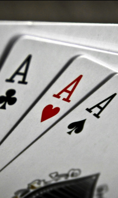 Das Deck of playing cards Wallpaper 240x400