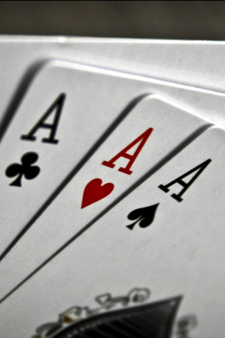 Deck of playing cards wallpaper 320x480