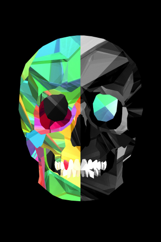 Обои Skull Art 320x480