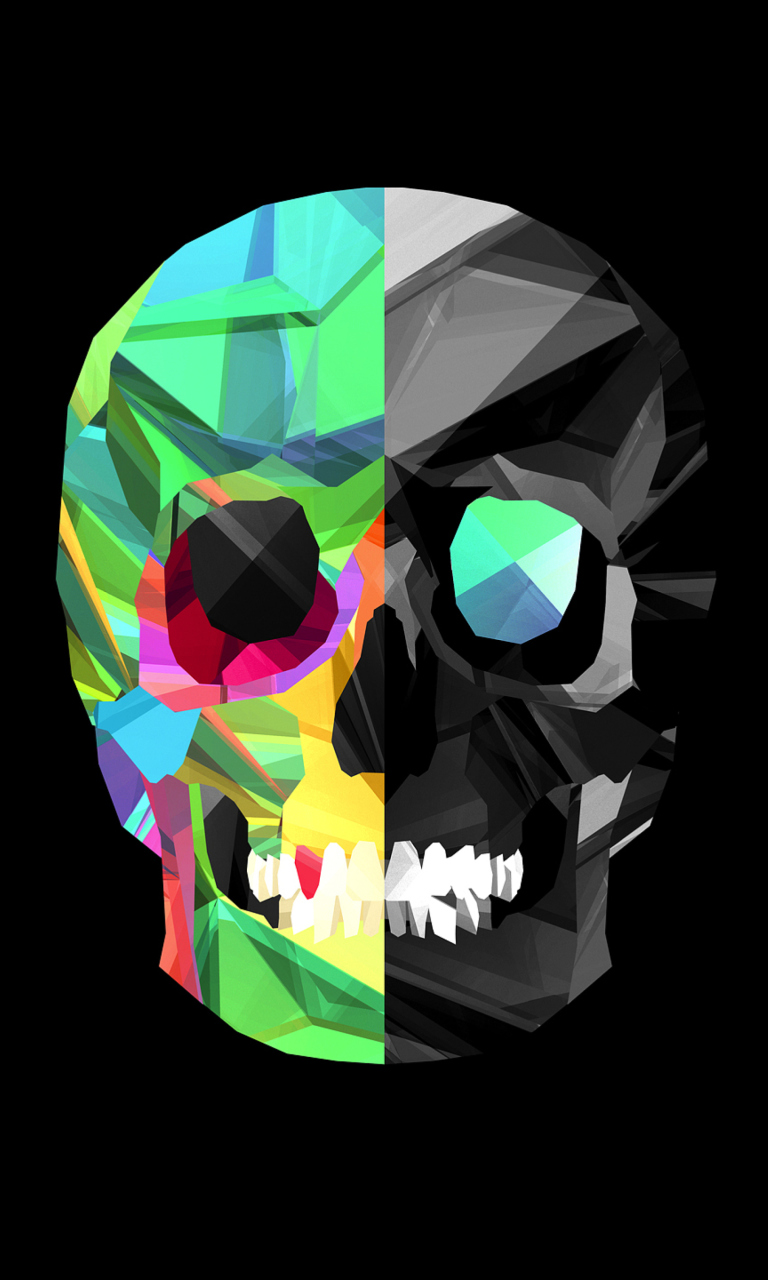 Fondo de pantalla Skull Art 768x1280