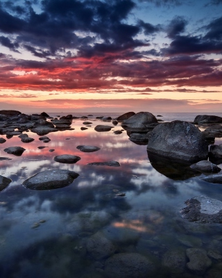 Red Sunset - Obrázkek zdarma pro 240x400