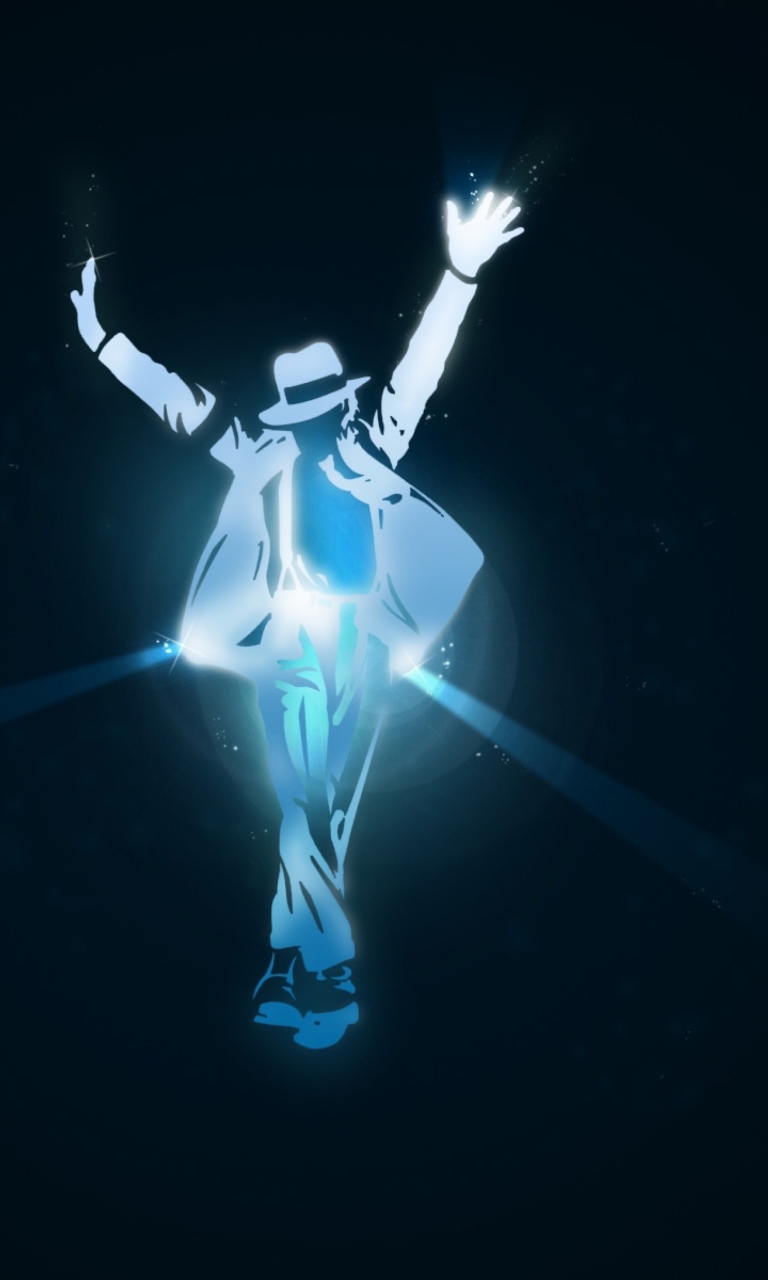 Michael Jackson Dance Illustration wallpaper 768x1280