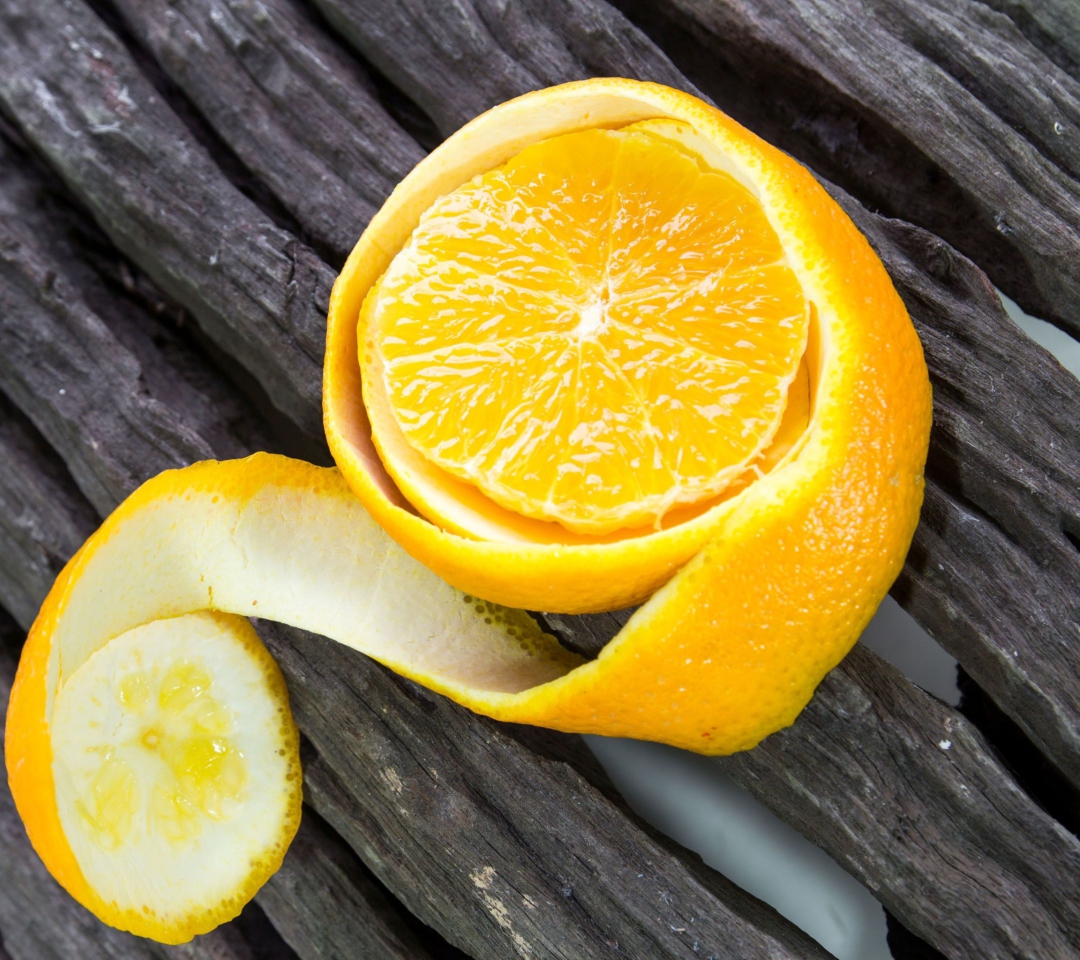 Das Yellow Citrus Wallpaper 1080x960