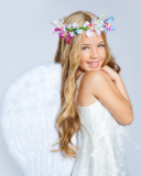 Sfondi Little White Angel 128x160